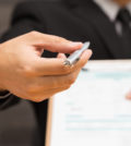 Businessman signing a contract