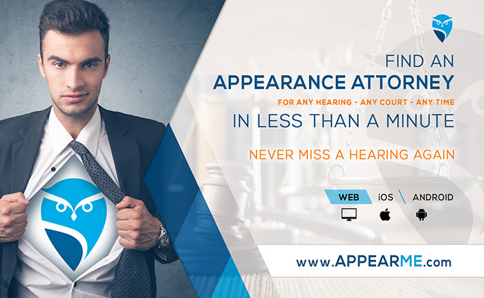 AppearMe, appearance attorneys